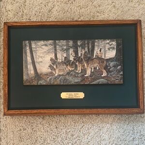 Framed Wolf Art Print